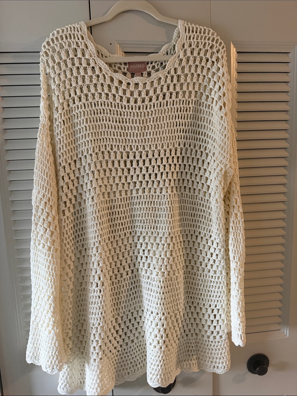 Show me Your Mimi Cream Crochet Knit Dress